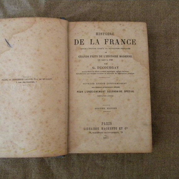 Antique French book