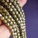 Full Strand 4mm Czech Firepolished Faceted Glass Beads Opaque Antique Green