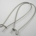 12 Stainless Steel Elongated Kidney Ear Wires 2 Inch Length