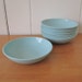 7 vintage aqua berry melmac bowls Stetson