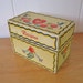 vintage folksy recipe box