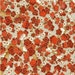 Chiyogami or yuzen paper - deep red cherry blossoms on gold and silver, 9x12 inches