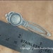 Special Listing for OttoAndArvid - Brass Bookmark Finding in Antiqued Sterling Silver Plate (item 708 AS) - 12 Pieces