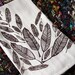 Feather Screen-Printed Dishtowels-set of 2