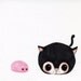 black kitty learns the hard way about pink monsters original illustration