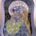 stained glass mosaic mother and child all salvaged materials