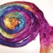 Hand Dyed Mulberry Silk Roving