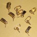 30 pcs. gold tone bails with screw eyes - f1435