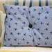 Decorative Accent Pillow, Lavender Pillow, Fleur de lis, Fleur des lis Pillow, Pillow, Handmade Pillow,Blue Pillow,Floral Pillow,Navy Pillow