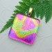 Pendant Pink Glow Dichroic Fused Glass Pendant 0629