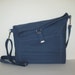 Foldover bag - cross body bag for college - handmade fold over cotton bag