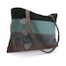 Striped tote bag -embellished corduroy tote bag ,handbag