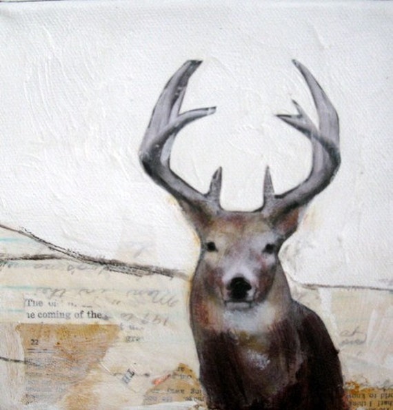 mixed media acrylic deer painting on canvas murray ebsq mixed media acrylic deer painting on canvas murray ebsq