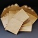 Upcycled Grocery Bag mini notes (set 3), set of 12 mini folded cards and envelopes made with recycled grocery sack