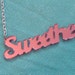 Pink Acrylic SWEETHEART Necklace
