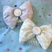 Lilac and Silver Hair Bow Set