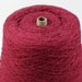DESTASH - Red Silk Noil Wool Lace Weight Yarn on Large Cone 2784 Yards 18 oz