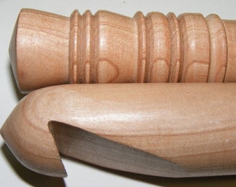 US Size Z...Giant Surina Fancy End Wood Crochet Hook...35mm...10 inch