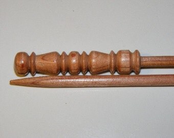 US SIZE 10.5...10 INCH...SINGLE POINT...FANCY END...KNITTING NEEDLES...6.5MM