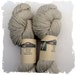 Alpaca Yarn - Farm Grown - Beige and Very Bulky for Knitting Crochet or Felting - 200 yards - 3 ply