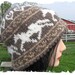 Horse Hat knit with my own Farm Grown Alpaca Yarn - Medium to large Black Friday Etsy