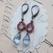 alexis earring - purple topaz sterling silver