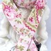 Lanyard Badge Holder with Breakaway Clip Cottage Floral
