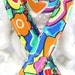 Lanyard Badge Holder with Breakaway Clip LOVE Flower Power