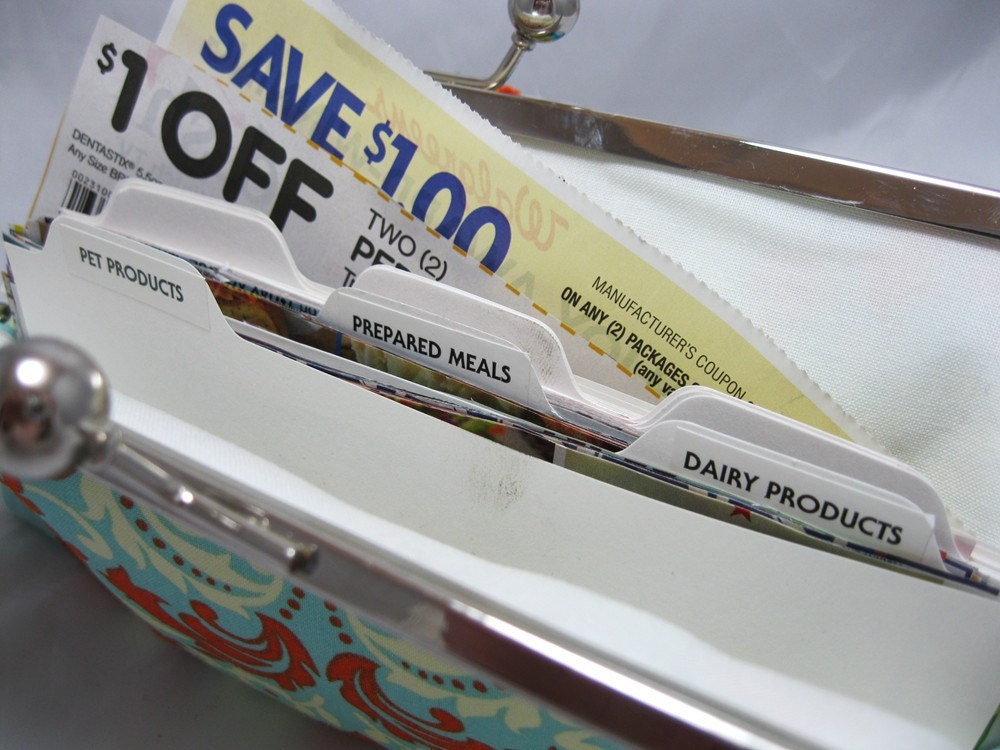 Extra Coupon Organizer Dividers 15 Card Set with Labels