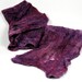 Skinny Scarf Hand felted Merino and Silk