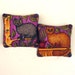 2 Catnip Toys Siamese Cats on Purple