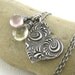 Rose Quartz Necklace Scapolite Jewelry Heart Pendant Fashion Pastel Jewelry Pink Yellow Wild Heart No. 3 Handmade Jewelry