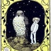 the boy and the giant hawk silkscreen