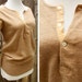 SALE English Wool Thermal Vintage 1940's 50's Soft Brown Wool Shirt by Morley