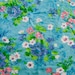 Vintage Sheet Fat Quarter - Teal Tropical Floral