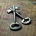 Heart and Soul Skeleton Key Duo // Father's Day SALE 15% Off Coupon Code SAVE15