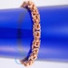 Pure Copper Chainmail Bracelet - Byzantine Pattern