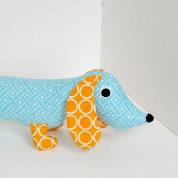 NEW Wiener Dog Plush Dachshund Toy MARLON by FriendsOfSocktopus