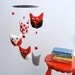 Red, Black and White Owl Mobile for the Modern Baby