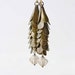 brass earrings, vintage brass cluster, 14k gold filled,