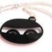 SALE Ninja Necklace black plastic perspex laser cut