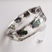 Transparent octagon lucite bangle with real bugs