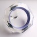 Lilac lucite bangle with four exotic real insects
