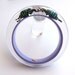 Lilac lucite bracelet with real insects