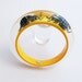 Summer yellow lucite bracelet with real bugs