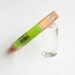 Orange green lucite bracelet with real bugs