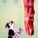 Boston Terrier the Bacon Butcher Art Prints