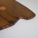 HMS Victory wooden oak coaster with original copper rivet