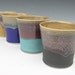 Beverage Tumblers - Made to Order - Mutli Colored Ceramic Pottery - Set of 4