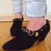 VINTAGE 80S GOLD STUDDED BROGUES OXFORD SHOES